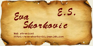 Eva Skorković vizit kartica